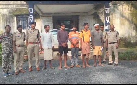 रास्ते के विवाद में 5 आरोपियों ने की हत्या की कोशिश, पुलिस ने डंडे सहित दबोचा