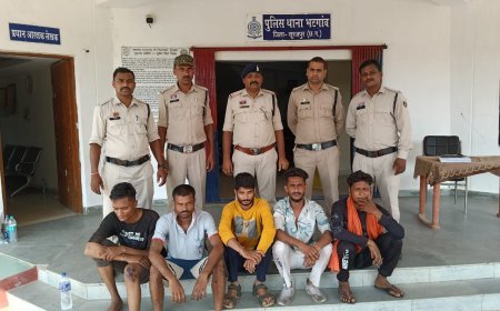 एसईसीएल वर्कशॉप में 5 लाख का चोरी करने वाले 5 आरोपी गिरफ्तार... मशीनरी और तांबे के तार जब्त