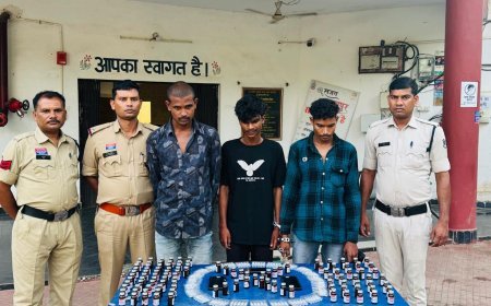 नशे के सौदागरों पर पुलिस का शिकंजा, 1 लाख की नशीली इंजेक्शनों के साथ 3 गिरफ्तार
