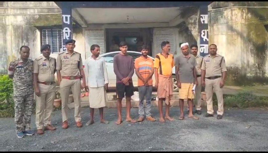 रास्ते के विवाद में 5 आरोपियों ने की हत्या की कोशिश, पुलिस ने डंडे सहित दबोचा