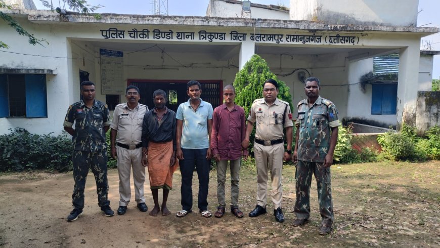 तस्करों के मंसूबों पर ग्रामीणों ने फेरा पानी झारखंड ले जा रहे थे 7 मवेशी, पुलिस ने तीनों तस्करों को दबोचा