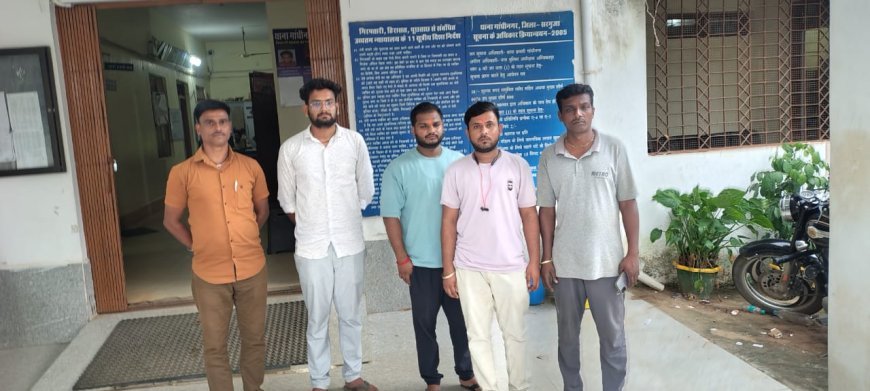 ट्रक चालक और खलासी पर जानलेवा हमला, 5 आरोपी गिरफ्तार, मोटरसाइकिल जब्त