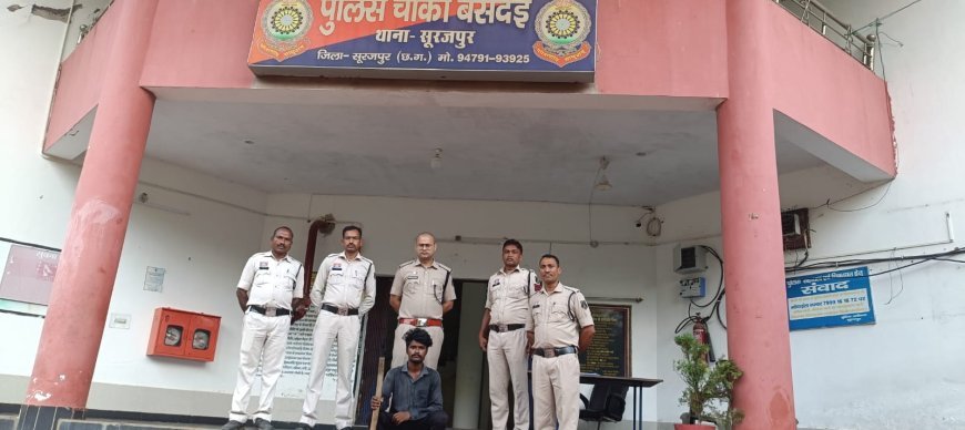 फावड़े से जानलेवा हमला करने वाला आरोपी पुलिस की गिरफ्त में