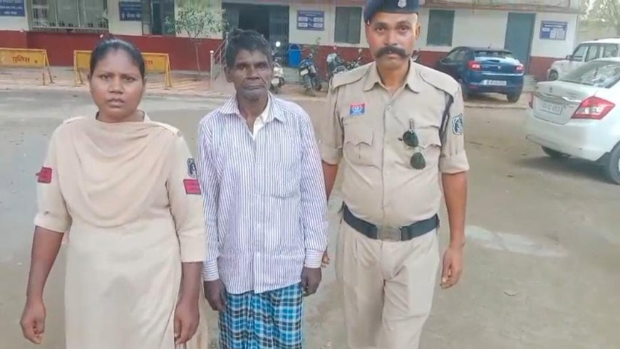 टांगी से हमला कर भाई को किया घायल आरोपी गिरफ्तार
