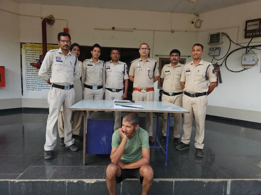 नशे में बेटे का तांडव: गडासा लहराकर मां को दी परिवार को खत्म करने की धमकी, पुलिस ने भेजा जेल