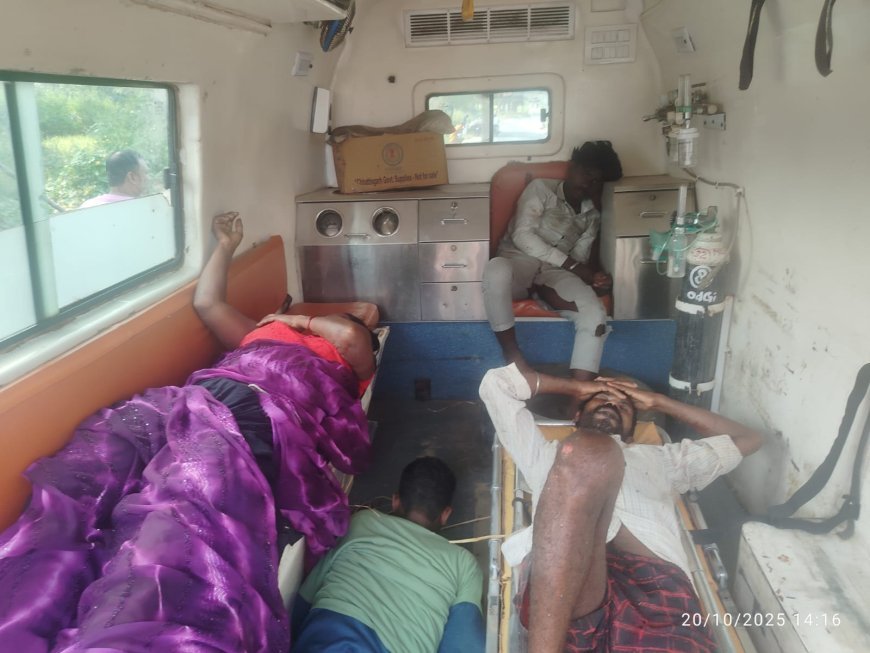 बैजनाथपुर में दो मोटरसाइकिलों की टक्कर, चार लोग गंभीर रूप से घायल