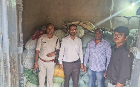 संयुक्त टीम ने 590 बोरी धान किया जब्त, प्रशासन की सख्ती से हड़कंप
