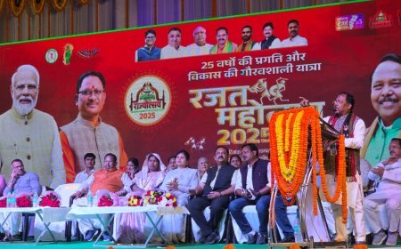 राज्योत्सव 2025: बुलेट ट्रेन वाली रफ्तार से होगा सरगुजा का विकास मंत्री नेताम का धमाकेदार वादा- '25 की छलांग, अगले 25 में उड़ान