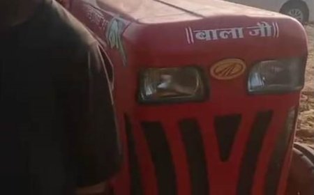 17 साल के बच्चे को ट्रैक्टर दौड़ाते पकड़ा: सूरजपुर पुलिस का सख्त एक्शन, मालिक पर हुआ 30 हजार का चालान