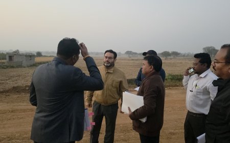 एनएच 343 बाइपास निर्माण कार्य का जिले के प्रभारी सचिव ने किया निरीक्षण, तय समय-सीमा में गुणवत्ता पूर्ण कार्य करने के दिए निर्देश