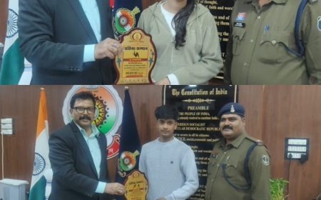 सूरजपुर पुलिस के नन्हे सितारों ने रचा इतिहास: जूडो-रिले में झटके स्वर्ण, नोएडा नेशनल में एंट्री पक्की; डीआईजी-एसएसपी ने किया सम्मान