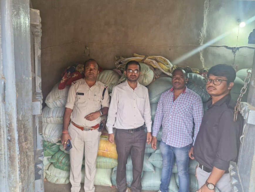 संयुक्त टीम ने 590 बोरी धान किया जब्त, प्रशासन की सख्ती से हड़कंप