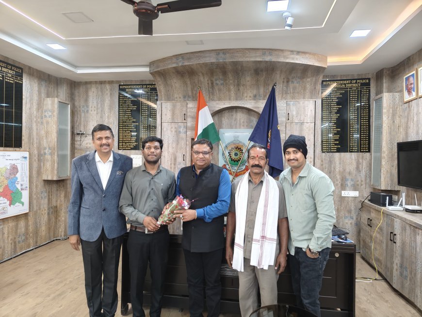 सीजीपीएससी में चमका सरगुजा का लाल: पंकज यादव को एसएसपी ने किया सम्मानित, 14वीं रैंक हासिल कर बढ़ाया जिले का मान