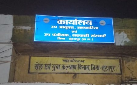 रिश्वतखोर सहकारी निरीक्षक रंगे हाथों धराए,सूरजपुर में एसीबी की कार्यवाही 40 हजार की पहली किस्त लेते ही अभिषेक सोनी गिरफ्तार