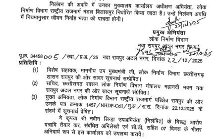 गुणवत्ता पर सख्ती: NH-43 के घटिया पैचवर्क पर उप अभियंता सस्पेंड