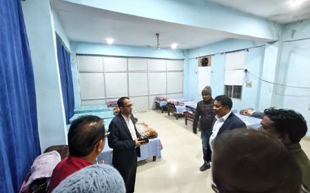 शीतलहर में संवेदनशील प्रशासन: कलेक्टर अजीत वसंत ने रैन बसेरा का लिया जायजा, जरूरतमंदों के लिए बिस्तर-कंबल पर्याप्त रखने के निर्देश