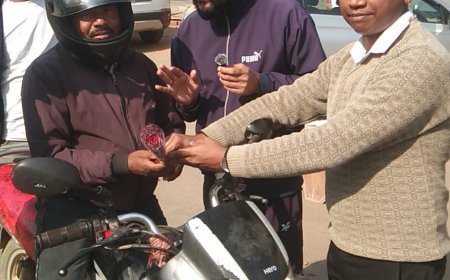 सड़क पर सुरक्षा का संकल्प:परिवहन विभाग और एडवेंचर संस्था का संयुक्त जागरूकता अभियान