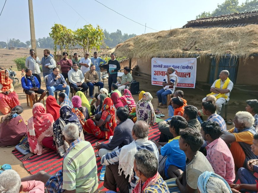 पहाड़ी कोरवा बस्ती खिरहिर पहुंचे जिला पंचायत सीईओ, आवास चौपाल में सुनी समस्याएं
