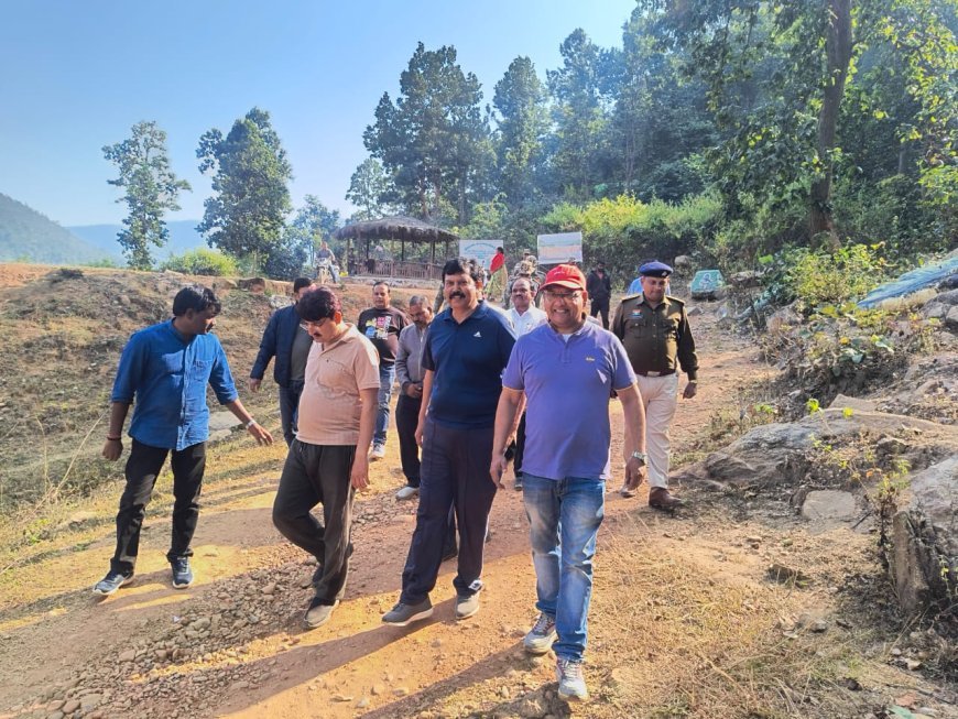 पहाड़गांव बनेगा नया पर्यटन केंद्र, प्रथम जिला एवं अपर सत्र न्यायाधीश–कलेक्टर–एसएसपी ने किया स्थलीय निरीक्षण