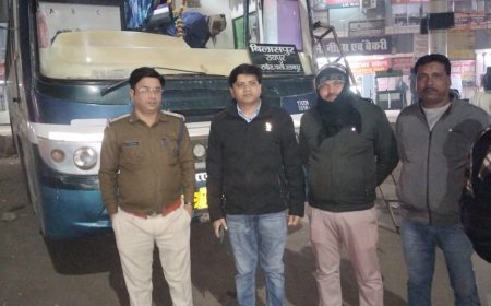 बस स्टैंड पर परिवहन विभाग का छापा: 24 बसों में आग बुझाने वाले यंत्र और फर्स्ट एड किट नहीं, 12,500 का जुर्माना