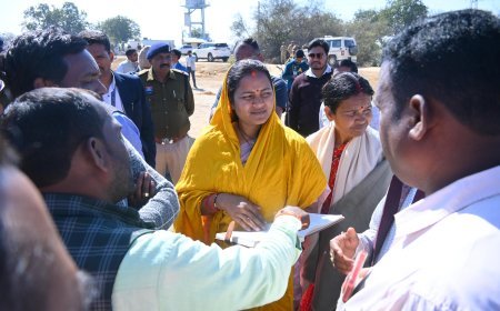 सीएम साय के सूरजपुर दौरे की तैयारियों में जुटा प्रशासन, चुनगड़ी में कर्मा प्रतियोगिता स्थल का मंत्री लक्ष्मी राजवाड़े ने किया निरीक्षण