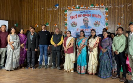 43 साल की सेवा का सम्मानजनक समापन: पशुधन विकास विभाग के उप संचालक डॉ. आर.एस. बघेल को भावभीनी विदाई