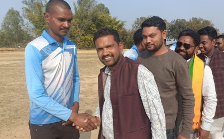 राजकिशोरनगर बना खेल का उत्सव स्थल: रोमांचक फाइनल में मंडल अध्यक्ष रमेश गुप्ता ने बढ़ाया खिलाड़ियों का हौसला