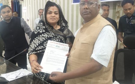 दिशा समिति बैठक में उठी विकास की ठोस मांग:नगर पालिका अध्यक्ष श्रीमती कुसुमलता राजवाड़े ने सौंपा ज्ञापन, नर्सिंग कॉलेज व महिला समृद्धि बाजार की स्थापना की मांग