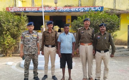 सरगुजा पुलिस की सक्रियता: बतौली में दो दुकानों में चोरी का खुलासा, आदतन आरोपी गिरफ्तार