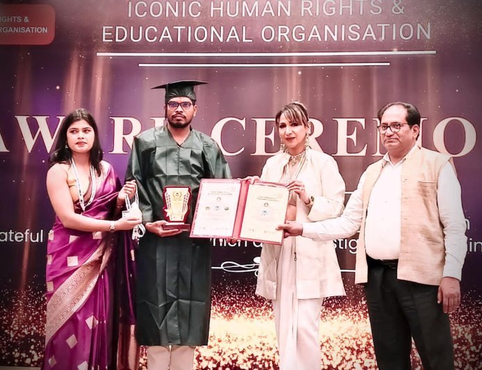 दिल्ली में गूंजा सूरजपुर का नाम: निलेश साहू को मिली डॉक्टरेट की मानद उपाधि