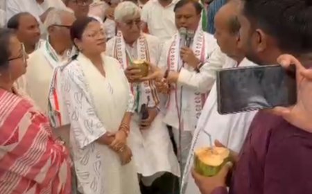 शिवनंदनपुर सियासी संग्राम में कांग्रेस की बड़ी जीत : प्रशासन ने मानी तीनों मांगें, आज समाप्त हुआ धरना प्रदर्शन