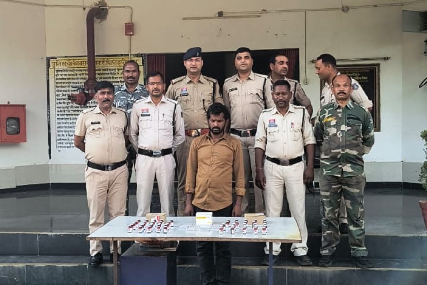 नशे की जंजीरों पर सूरजपुर पुलिस का वार, रेलवे स्टेशन से 75 हजार के नशीले इंजेक्शन के साथ युवक गिरफ्तार
