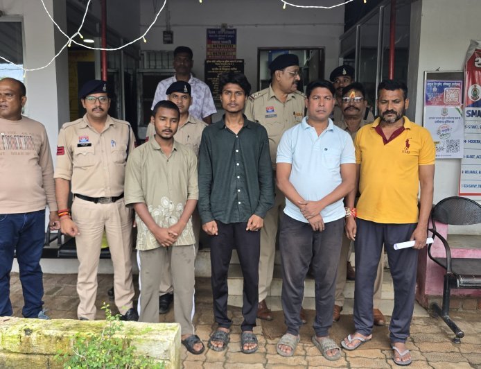 दर्रीपारा में जानलेवा हमले का मामला, चार आरोपी गिरफ्तार:बुलेट मोटरसाइकिल जब्त, फरार आरोपियों की तलाश में जुटी पुलिस