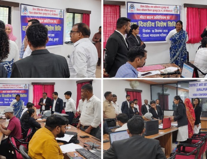 नियमों की जानकारी से जिम्मेदार सफर की ओर बढ़े कदम, न्यायालय परिसर में सड़क सुरक्षा का संदेश