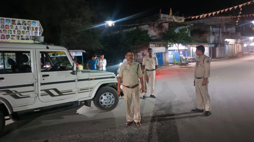 त्योहारों से पहले सूरजपुर पुलिस का शिकंजा, निगरानी और गुण्डा बदमाशों के ठिकानों पर दबिश