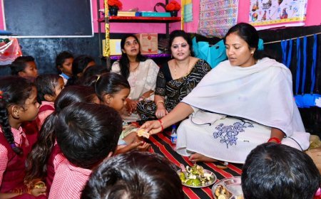 नन्हें बच्चों के बीच पहुंचीं मंत्री लक्ष्मी राजवाड़े, पोषण और दुलार से संवरते बचपन का लिया जायजा