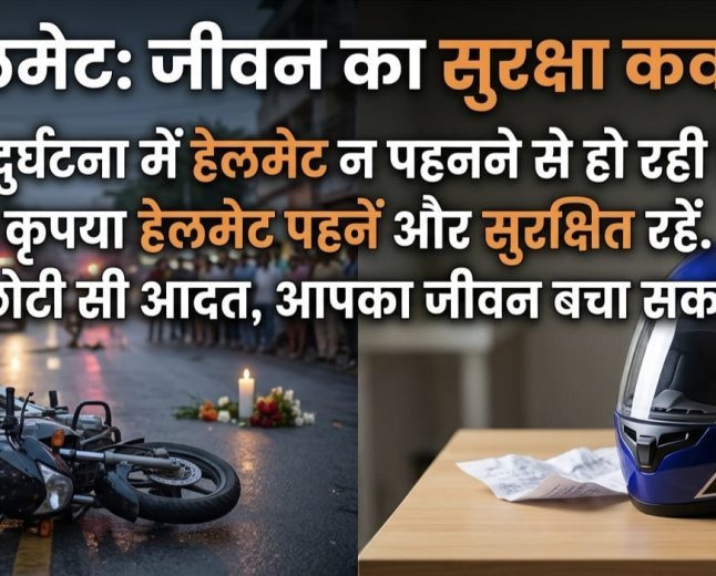 हेलमेट नहीं पहनने की लापरवाही पड़ रही भारी, उजड़ रहे परिवारों के चिराग